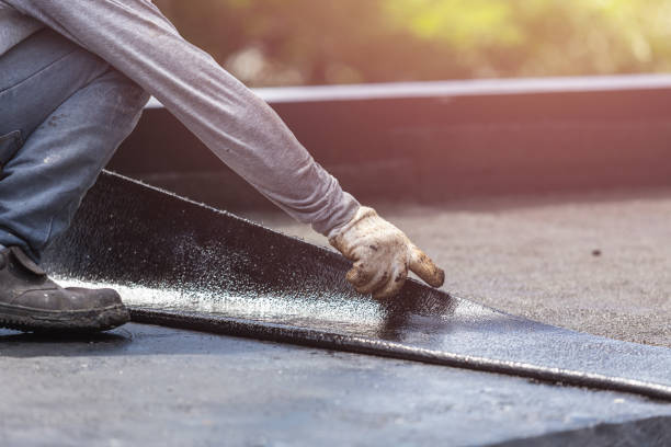 Professional Waterproofing technician working in Hemlock, MI